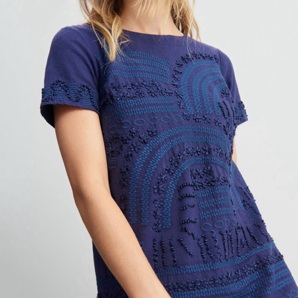 Anthropologie Rae Embroidered Shift Dress - Picture 4 of 6